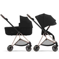 Коляска 2 в 1 Cybex Mios Rose Gold Black, чорна дві
