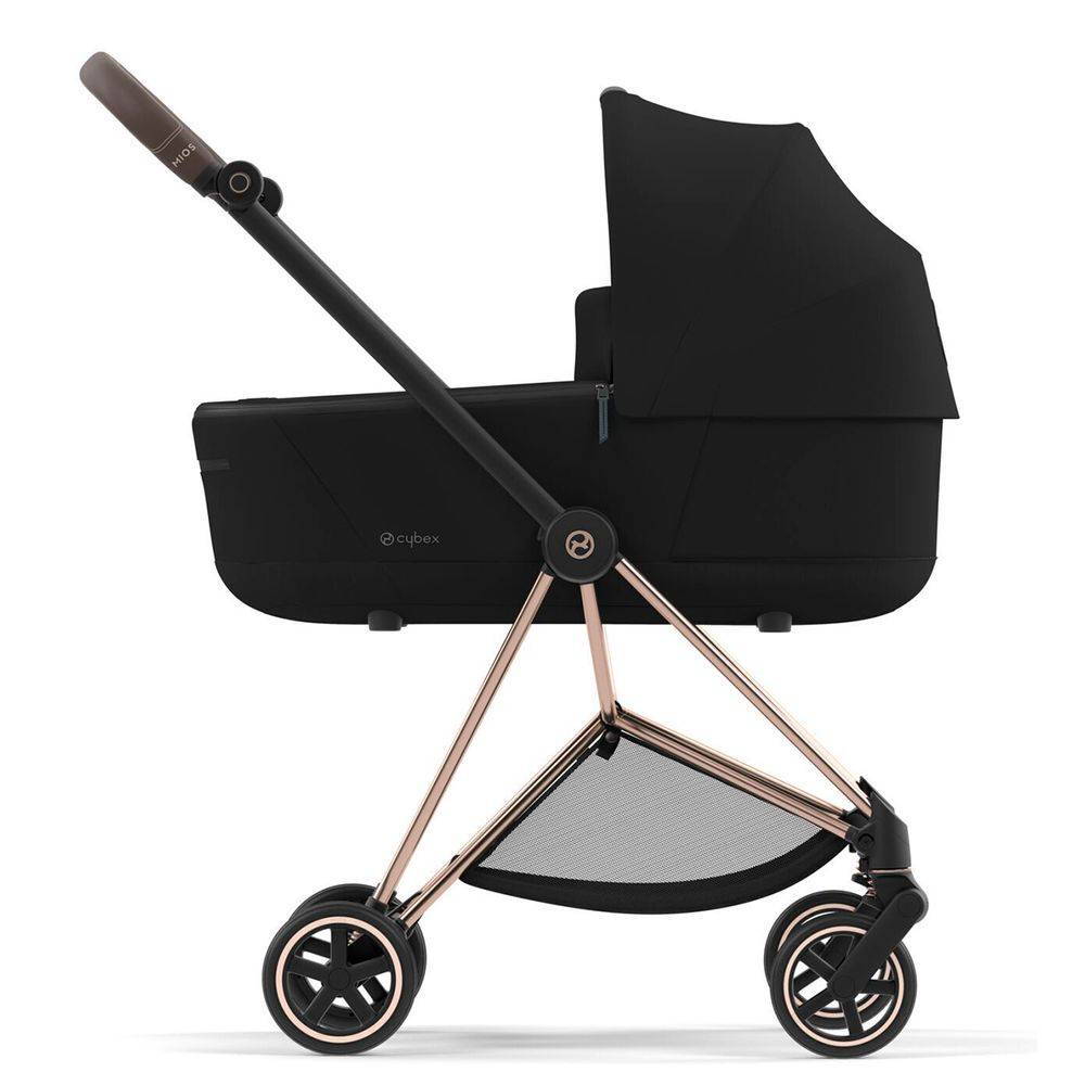 Коляска 2 в 1 Cybex Mios Rose Gold Black, чорна шасі