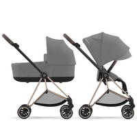 Коляска 2 в 1 Cybex Mios Rose Gold Grey, сіра дві