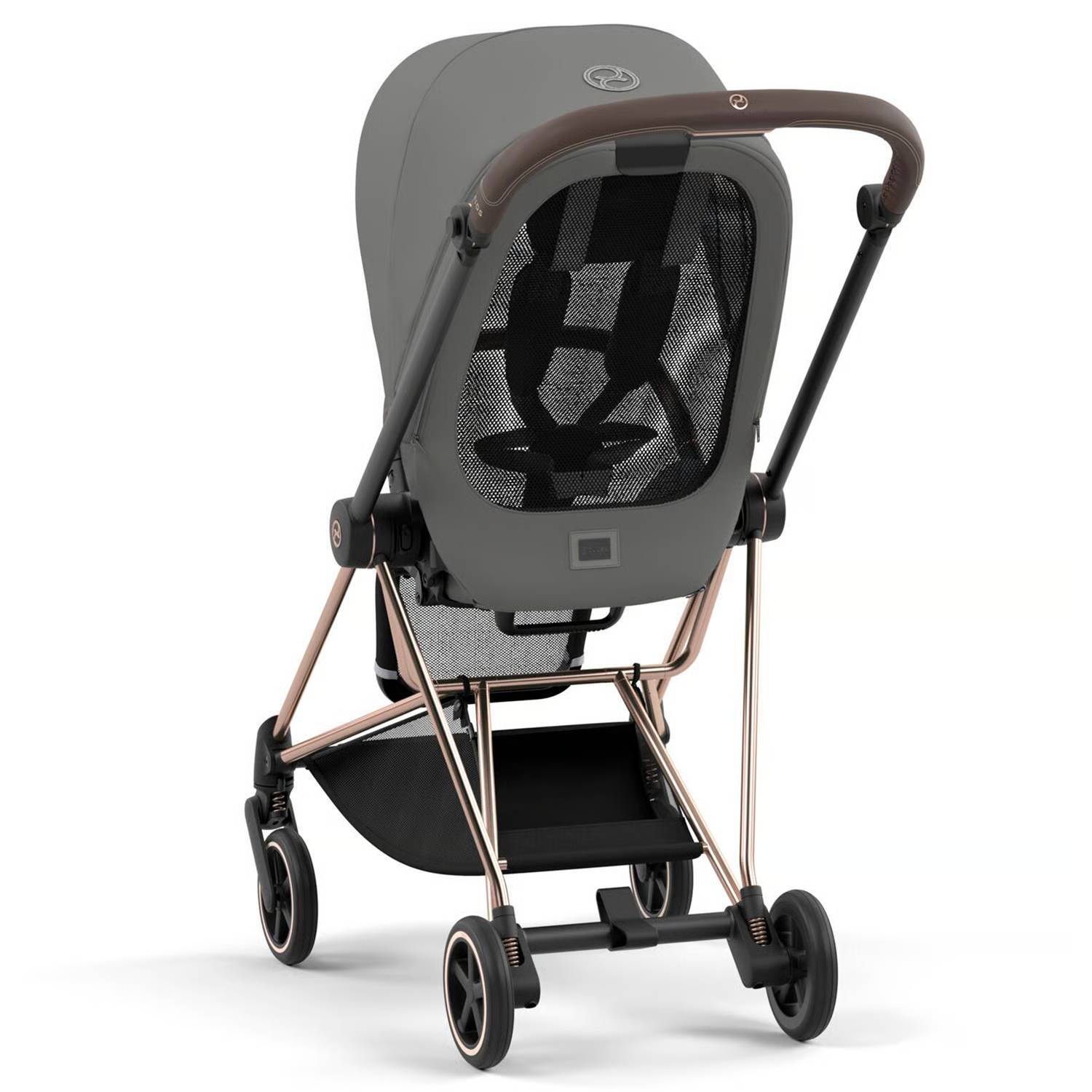 Коляска 2 в 1 Cybex Mios Rose Gold Grey, сіра ручка