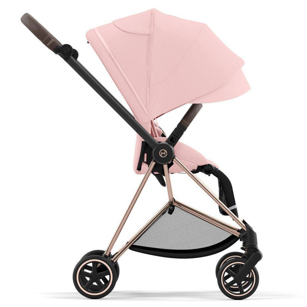 Коляска 2 в 1 Cybex Mios Rose Gold Pink, рожева бік