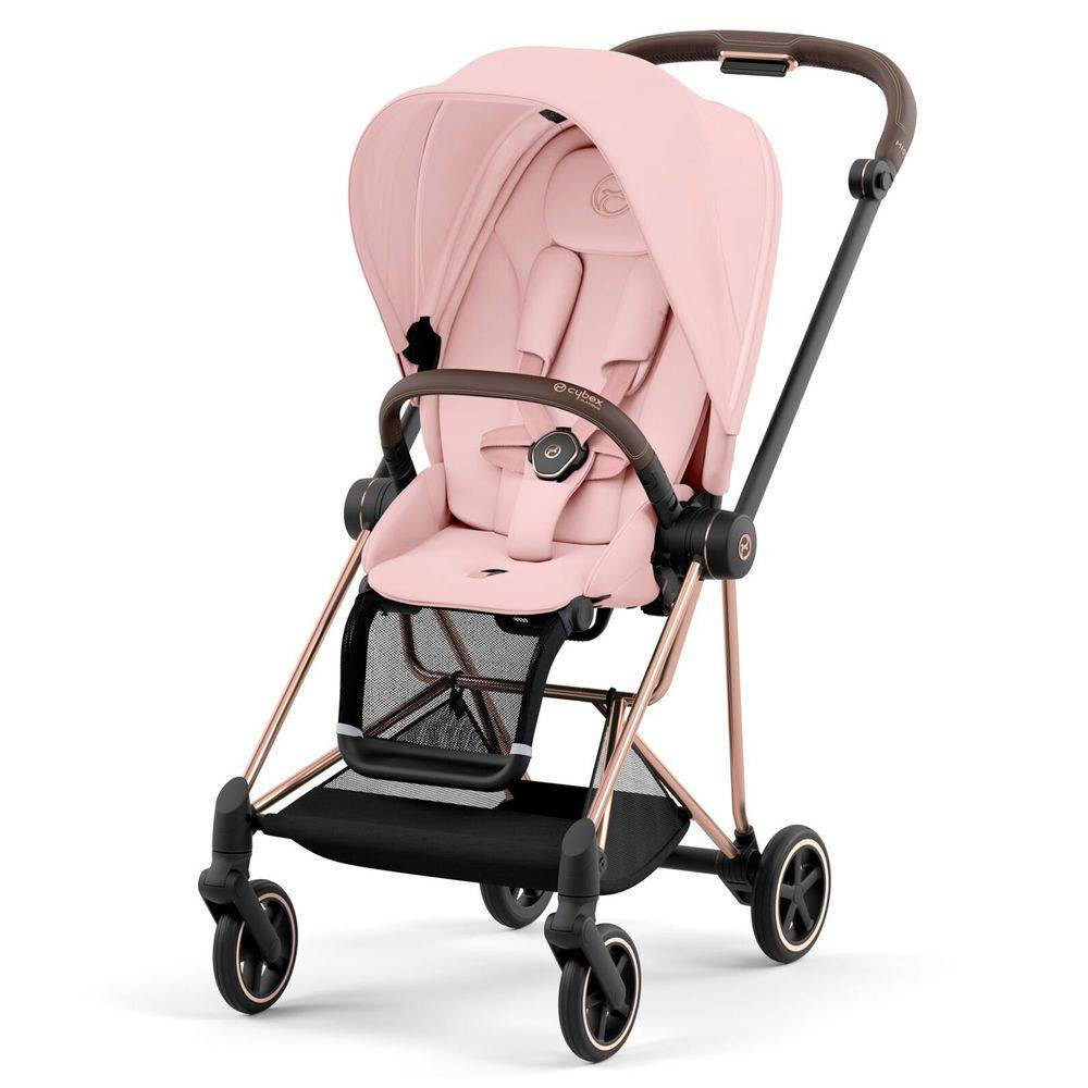 Коляска 2 в 1 Cybex Mios Rose Gold Pink, рожева прогулянка перед