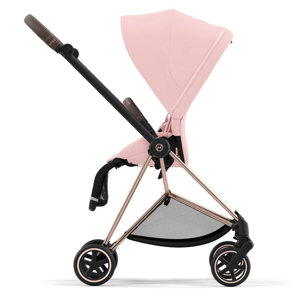 Коляска 2 в 1 Cybex Mios Rose Gold Pink, рожева проти ходу