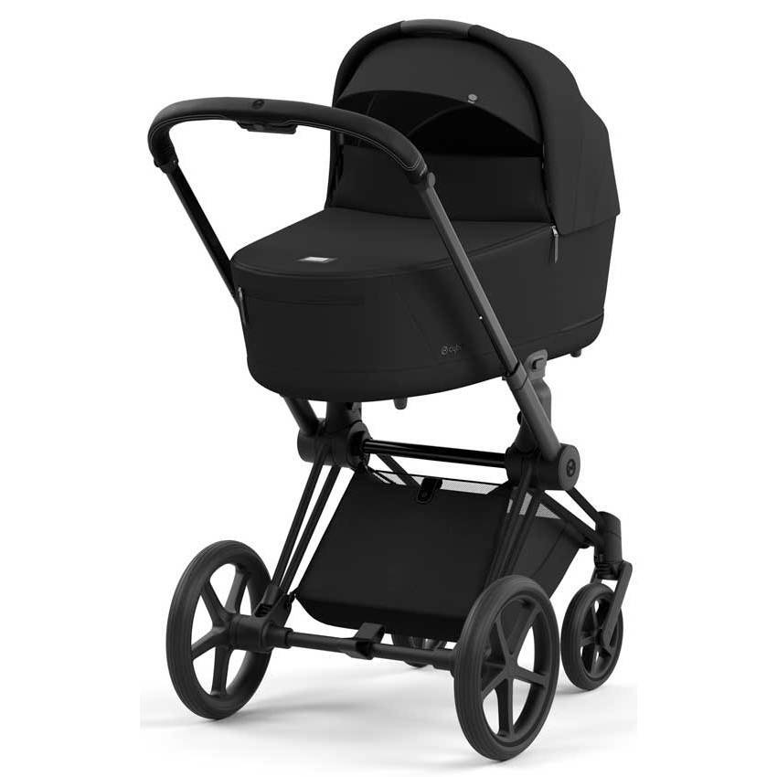 Коляска 2 в 1 Cybex Priam Matt Black, чорна шасі