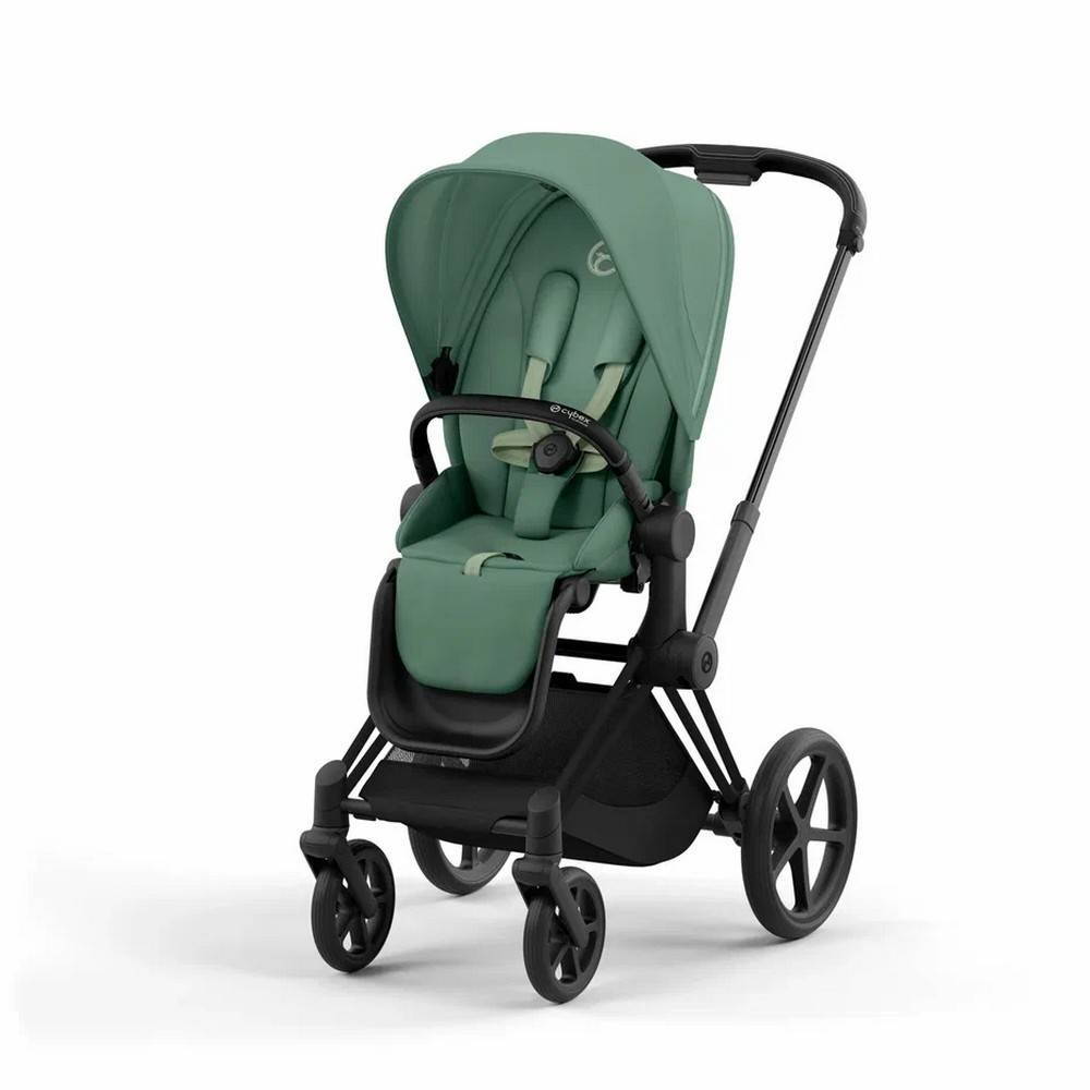Коляска 2 в 1 Cybex Priam Matt Black Green, зелена прогулянка