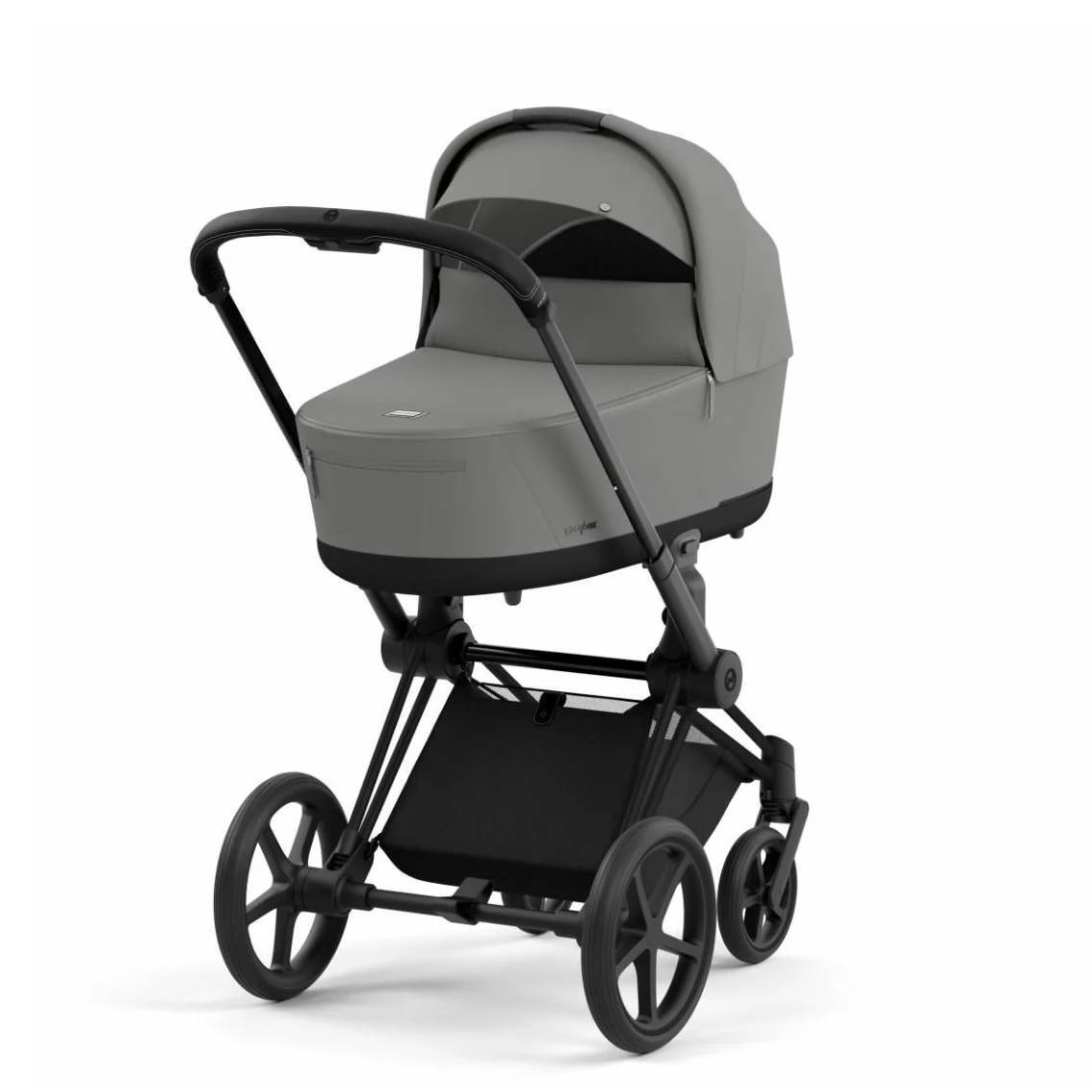 Коляска 2 в 1 Cybex Priam Matt Black Grey, сіра шасі