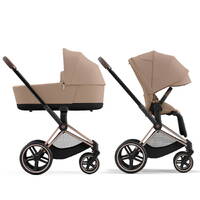 Коляска 2 в 1 Cybex Priam Rose Gold Beige, бежева дві