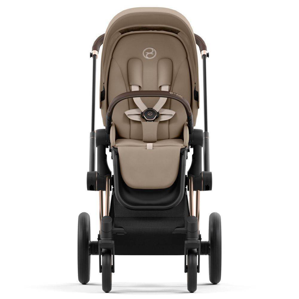 Коляска 2 в 1 Cybex Priam Rose Gold Beige, бежева прямо