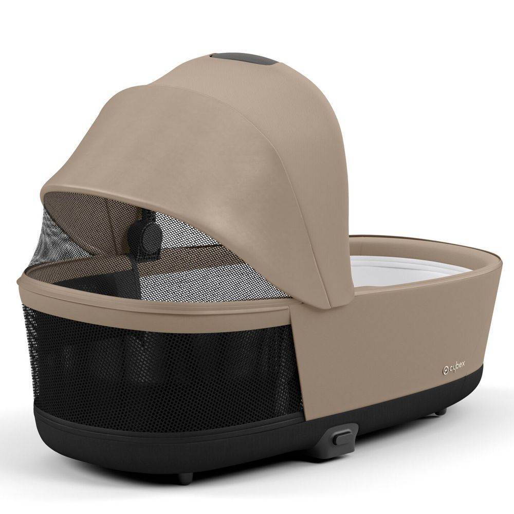 Коляска 2 в 1 Cybex Priam Rose Gold Beige, бежева вікно