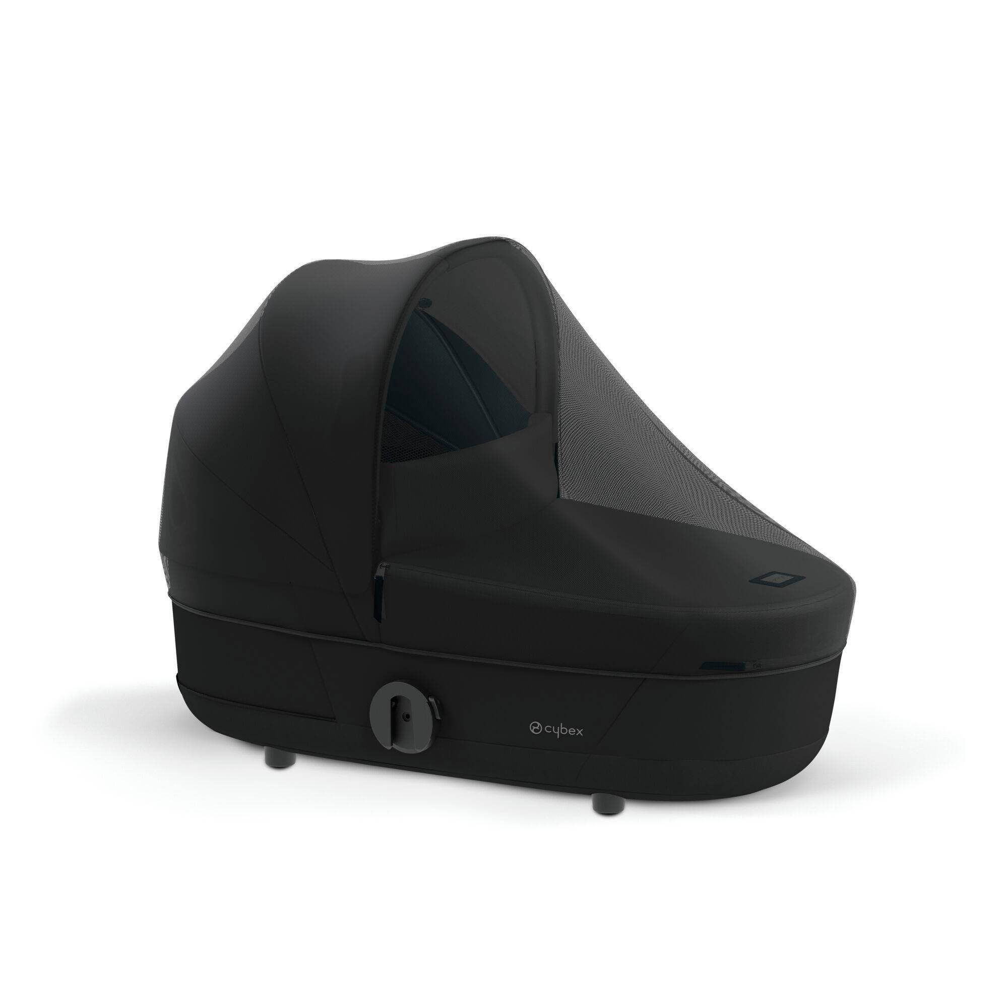 Коляска 2 в 1 Cybex Priam Rose Gold Black, чорна люлька москітна