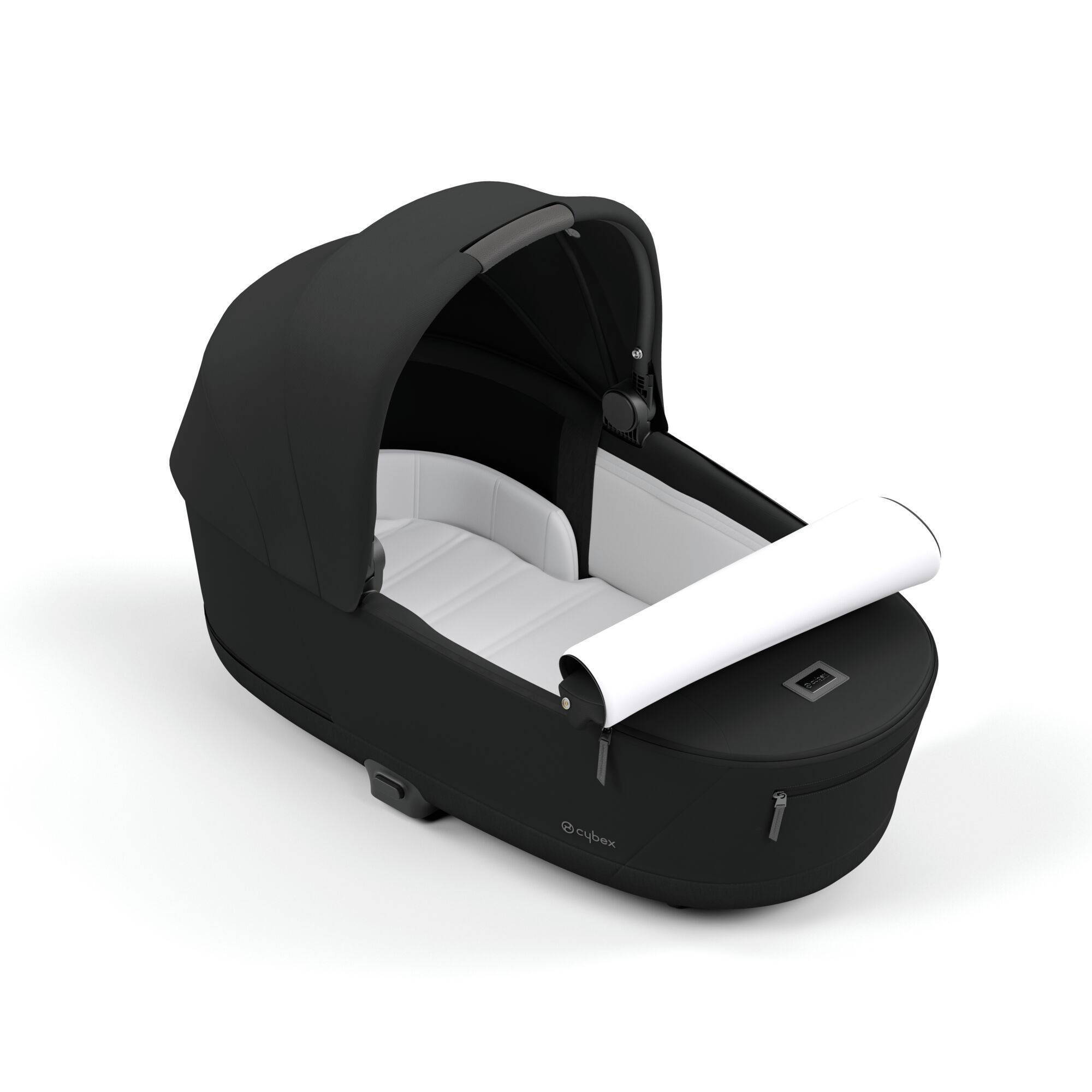 Коляска 2 в 1 Cybex Priam Rose Gold Black, чорна матрац