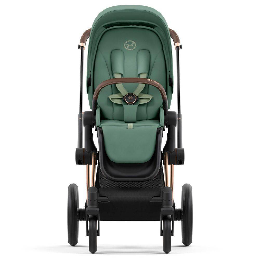Коляска 2 в 1 Cybex Priam Rose Gold Green, зелена перед