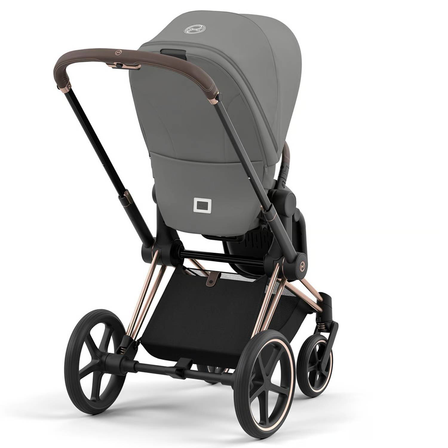 Коляска 2 в 1 Cybex Priam Rose Gold Grey, сіра ручка