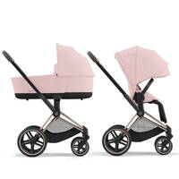 Коляска 2 в 1 Cybex Priam Rose Gold Pink, рожева дві