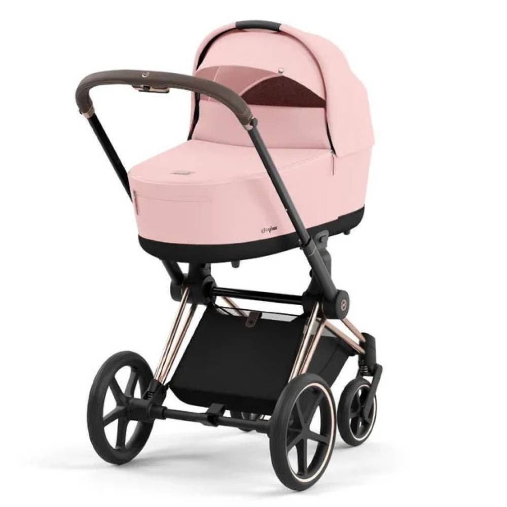 Коляска 2 в 1 Cybex Priam Rose Gold Pink, рожева люлька