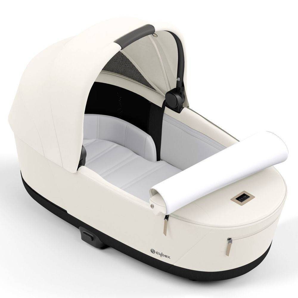 Коляска 2 в 1 Cybex Priam Rose Gold White, біла матрац|