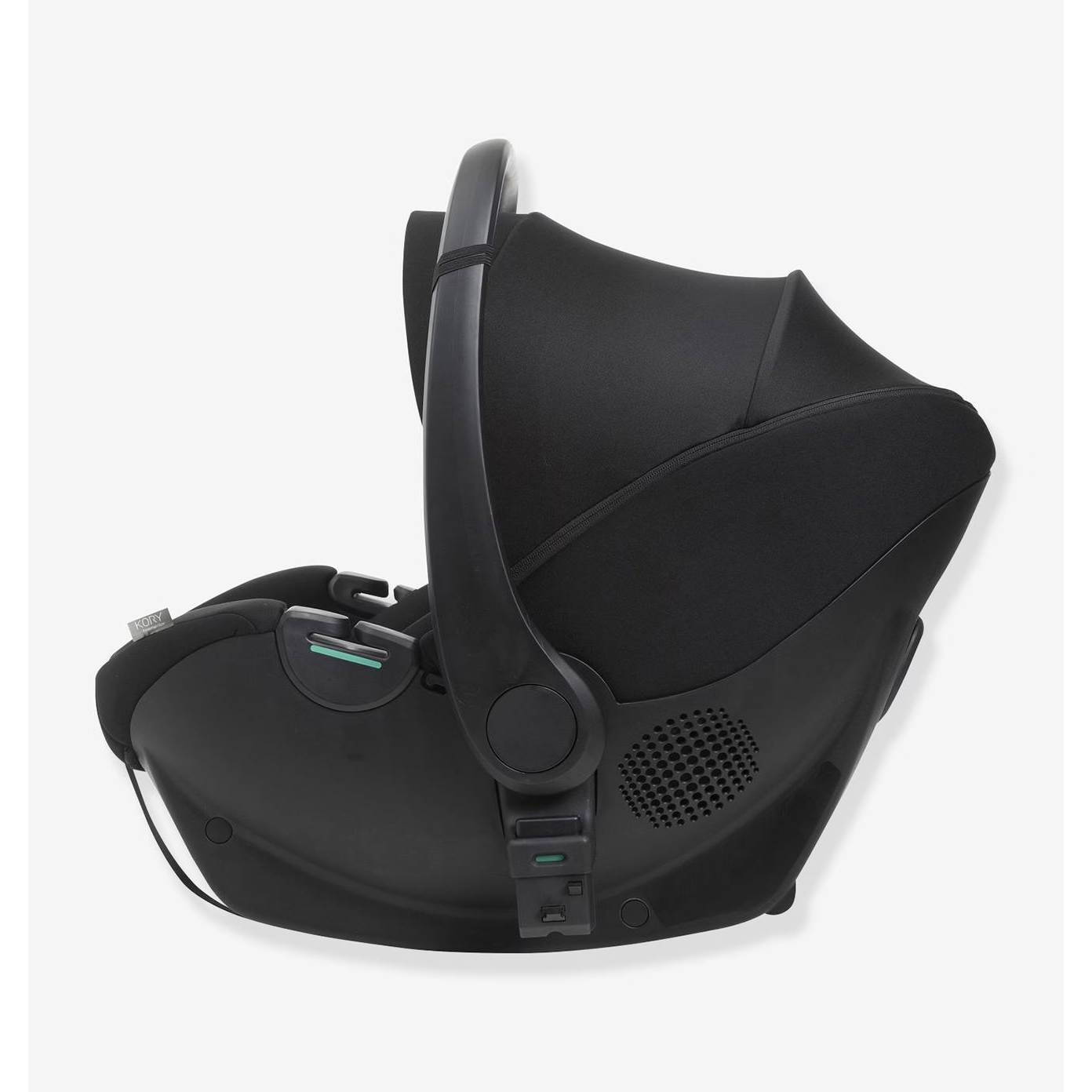 Автокрісло Kory Plus i-Size Chicco група 0+(40-87 см), чорне бік