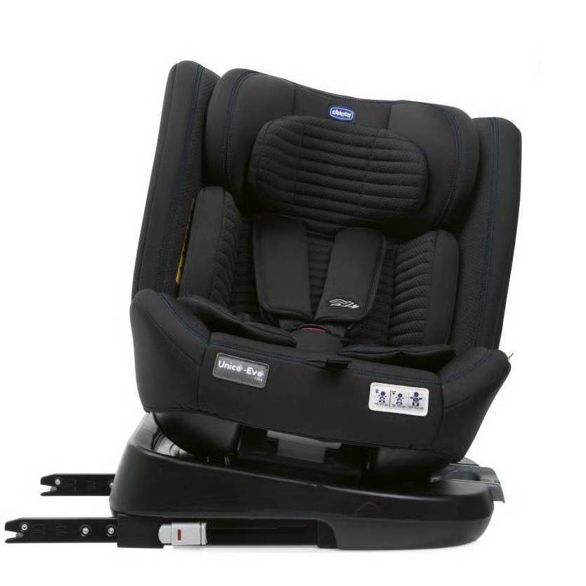Автокрісло Unico Evo Air i-Size Chicco (40-150 см), чорне оберт опис