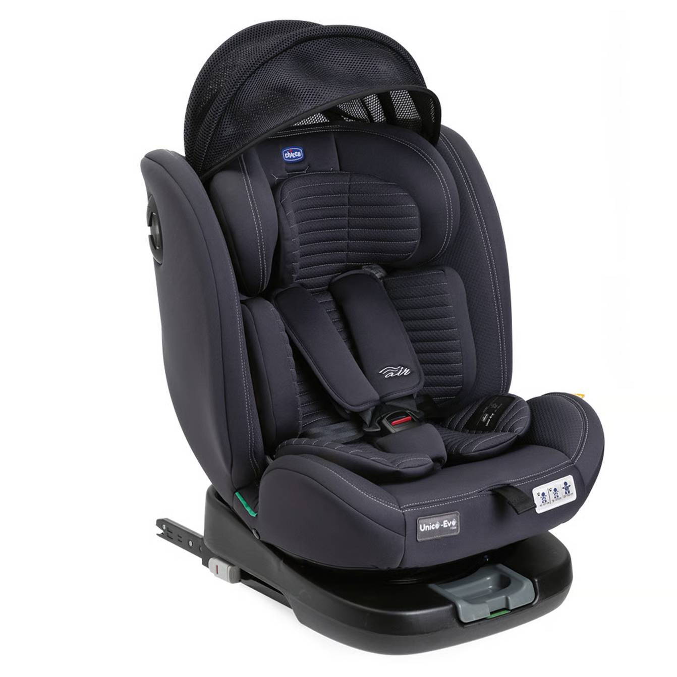 Автокрісло Unico Evo Air i-Size Chicco (40-150 см), сіре