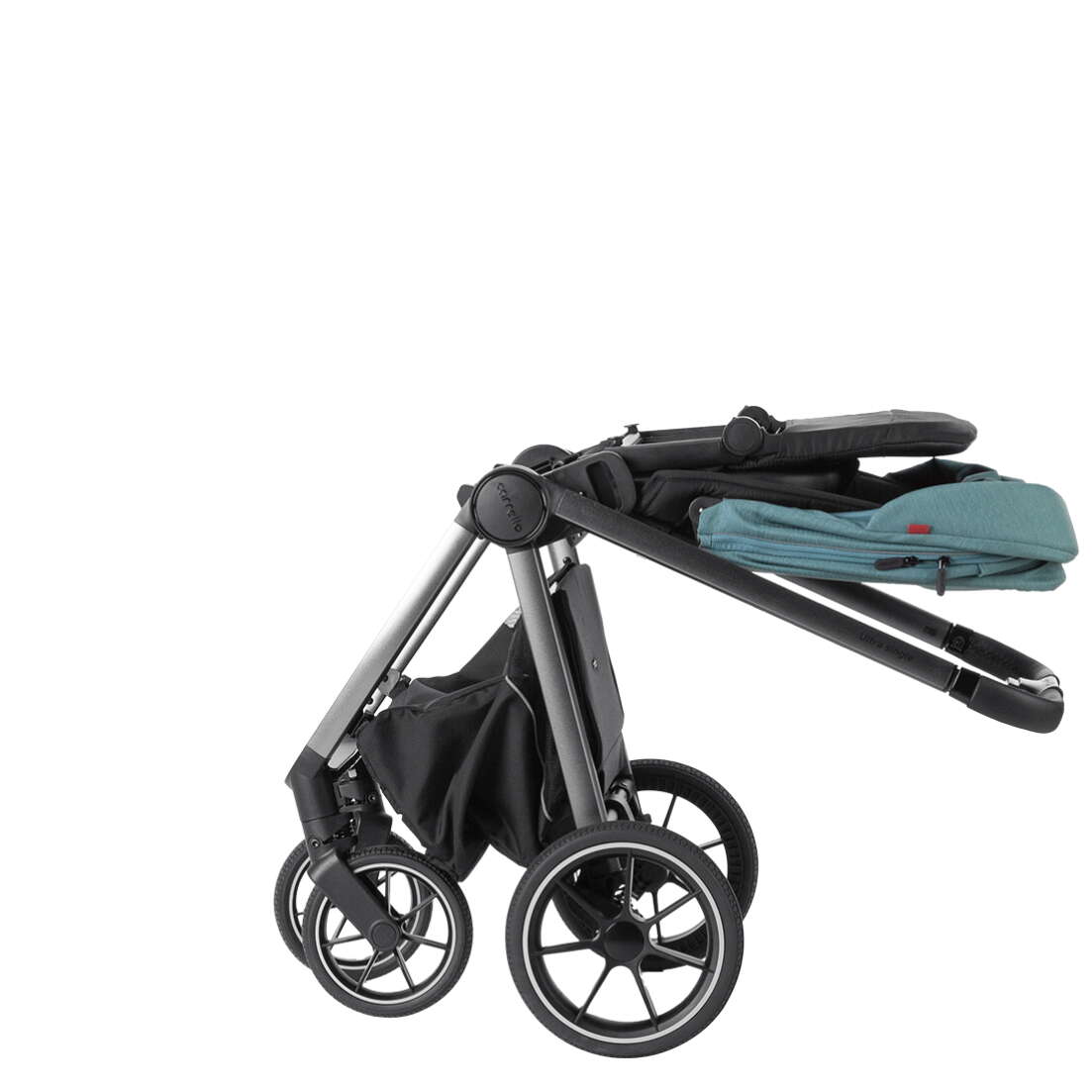Коляска Carrello Ultra складається в один рух 
