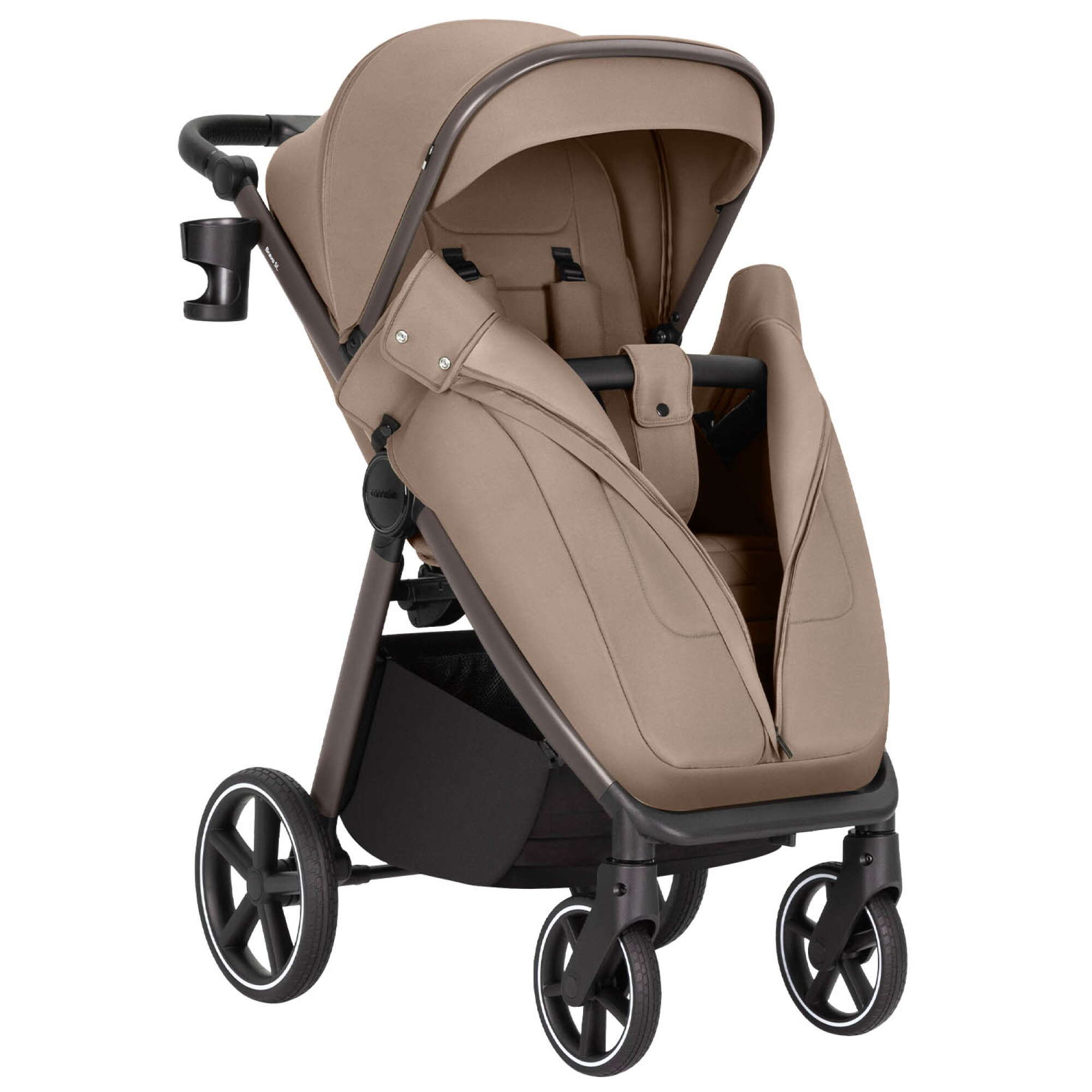 Прогулянкова коляска Carrello Bravo SL Deluxe, бежева з відкритим чохлом 