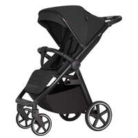 Чорна прогулянкова коляска Carrello Bravo SL Deluxe, вигляд збоку 