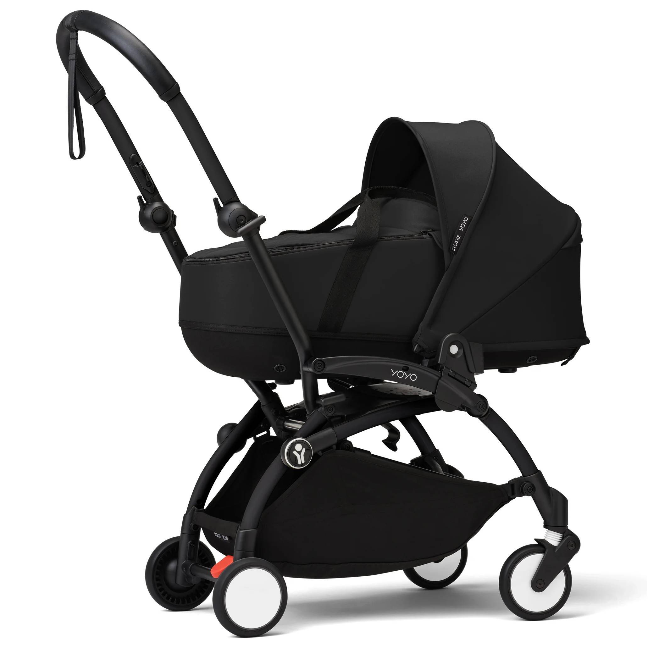 Коляска 2 в 1 Stokke YOYO Newborn Shell Black, чорна люлька