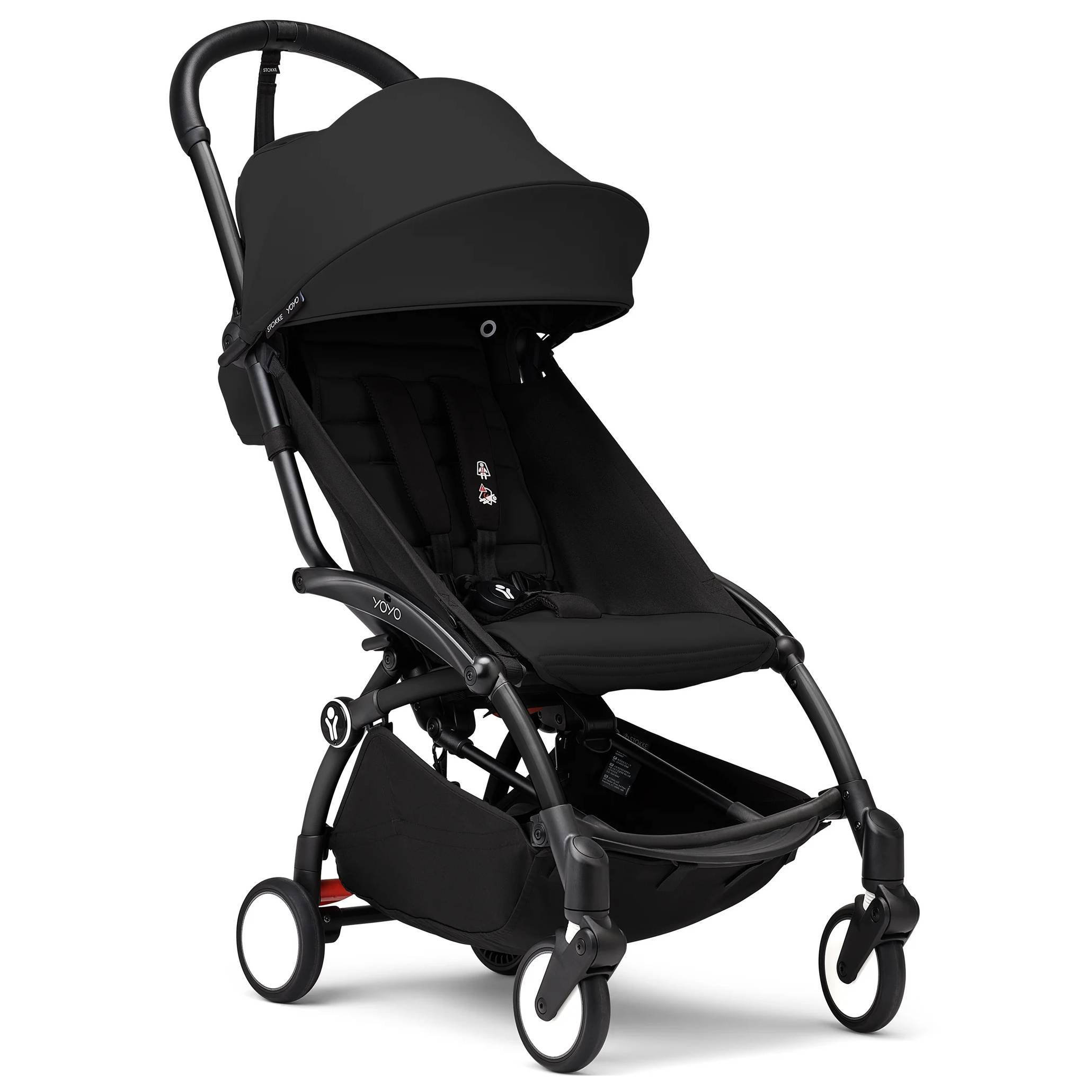 Коляска 2 в 1 Stokke YOYO Newborn Shell Black, чорна прогулянка