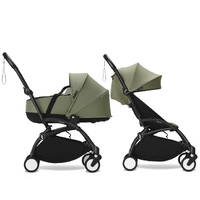 Коляска 2 в 1 Stokke YOYO Newborn Shell Black, оливковая две
