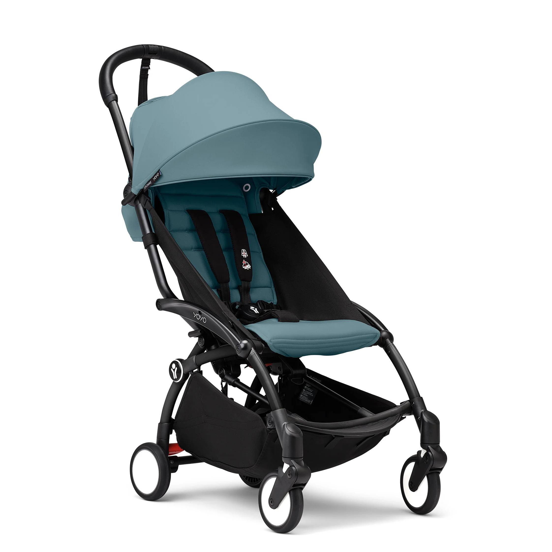 Коляска прогулянкова Stokke YOYO Shell Black, блакитна
