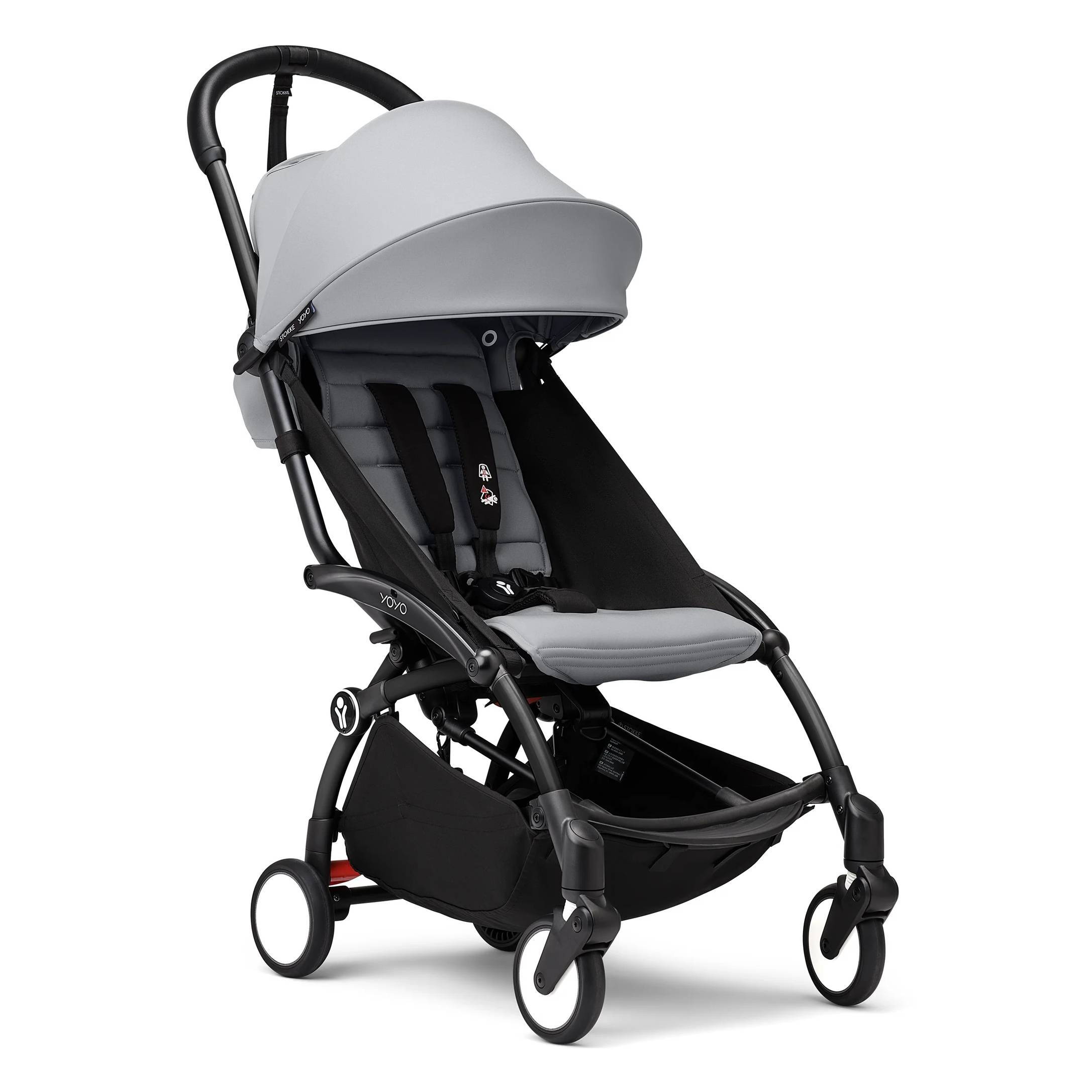 Коляска прогулянкова Stokke YOYO Shell Black, сіра