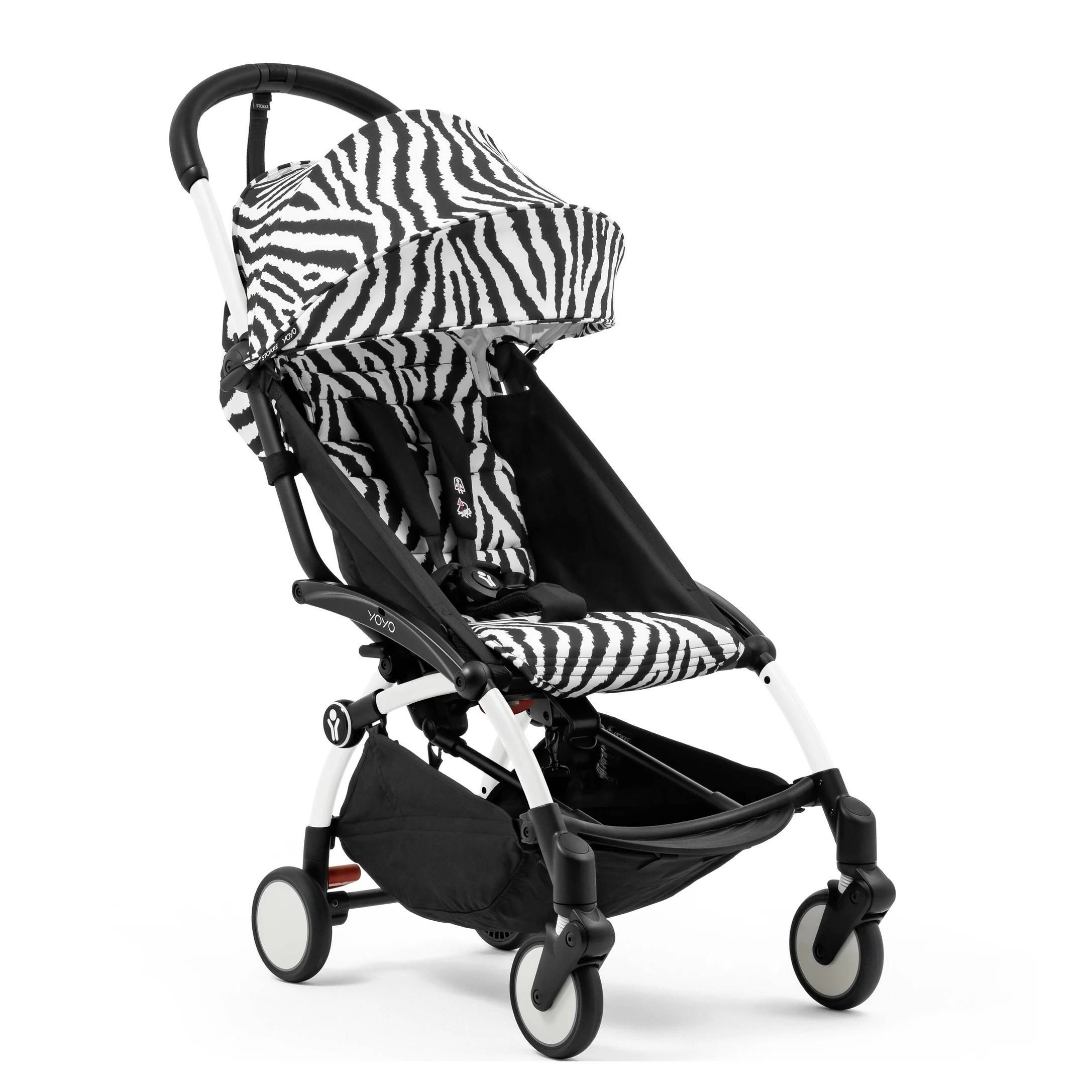 Коляска прогулянкова Stokke YOYO WILD Shell White, чорно-біла