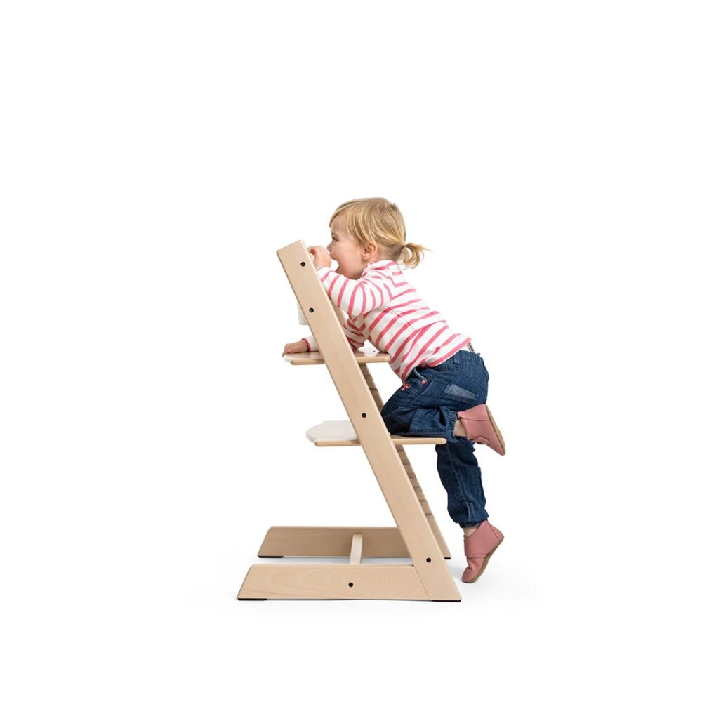Стільчик для годування Тріп Трап Stokke, натуральний збоку