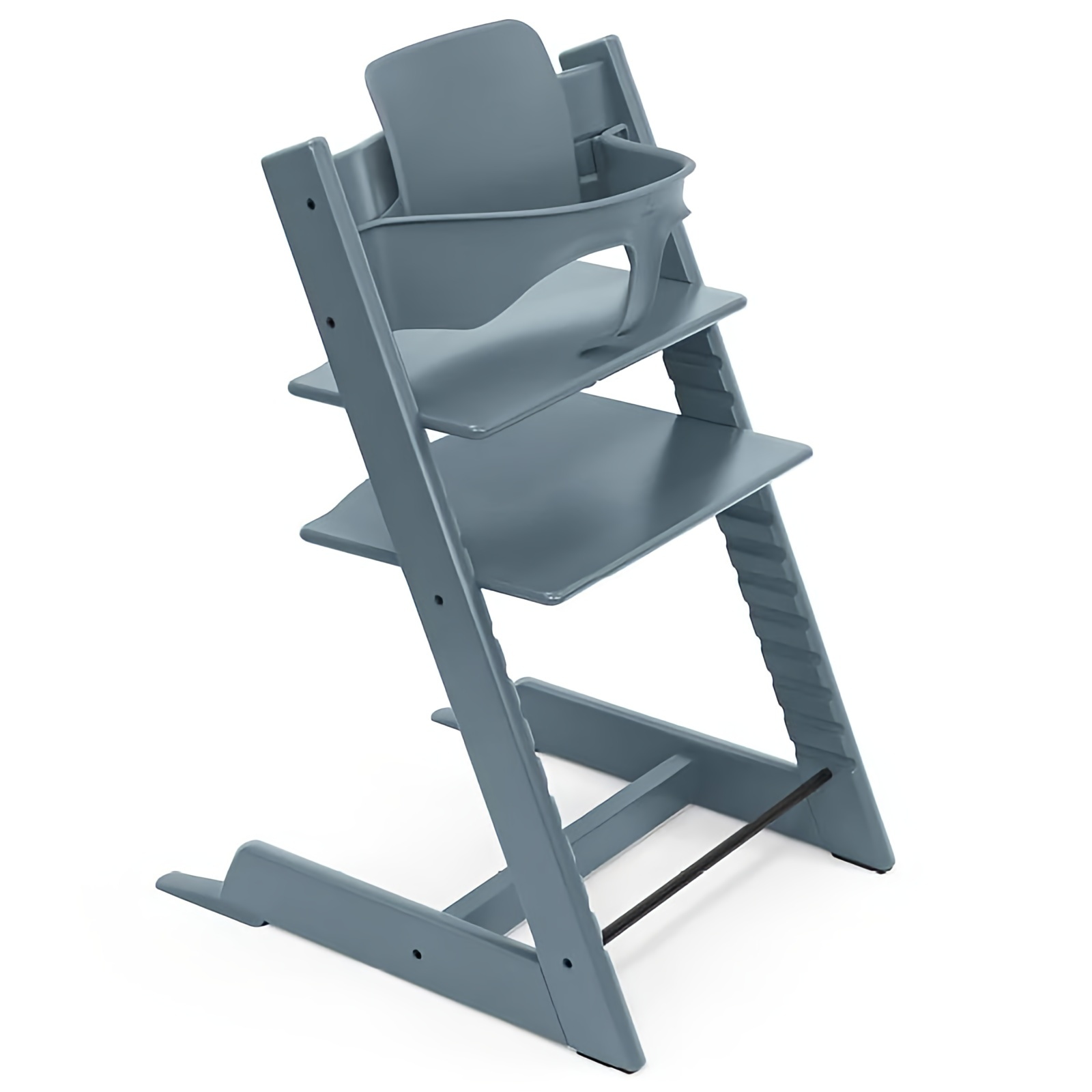 Стільчик для годування Tripp Trapp Stokke, сіро-синій (Fjord Blue)