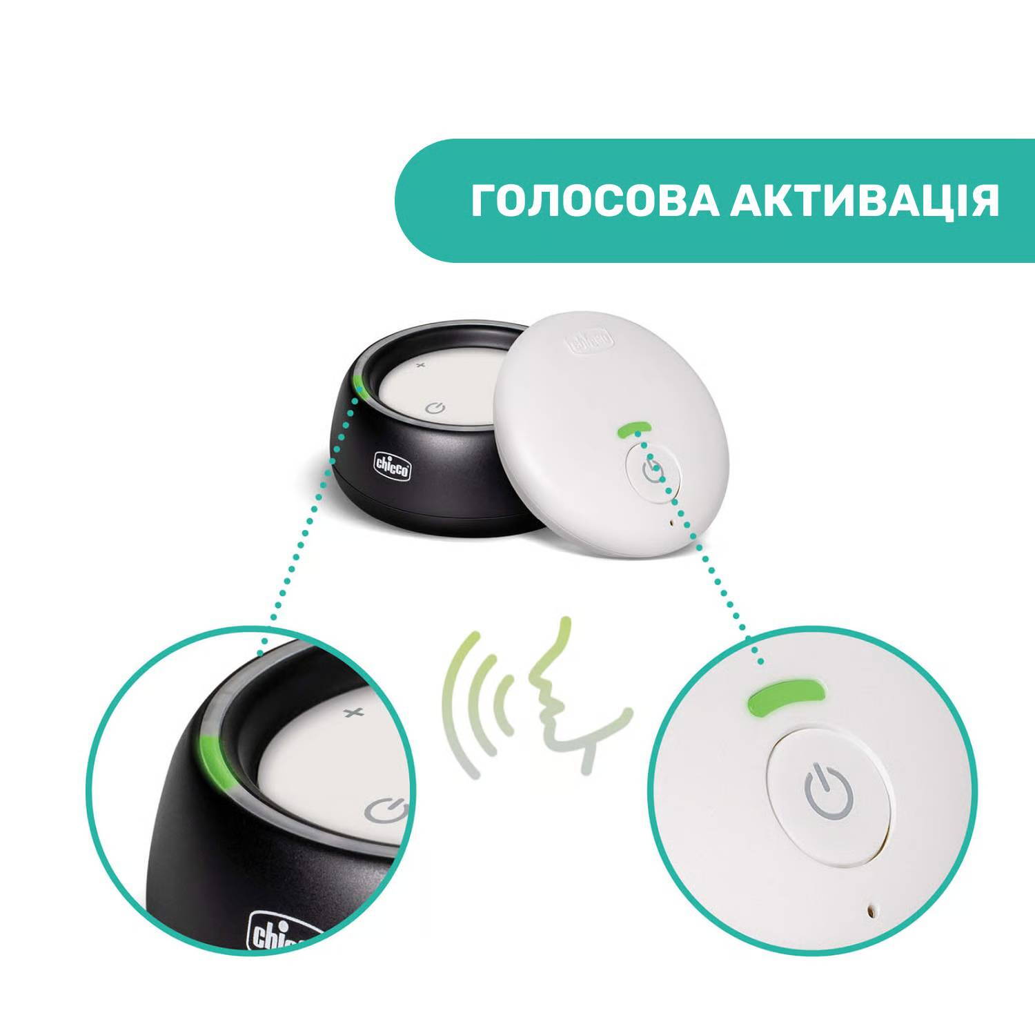 Цифрова радіоняня Audio Baby Monitor Chicco голос