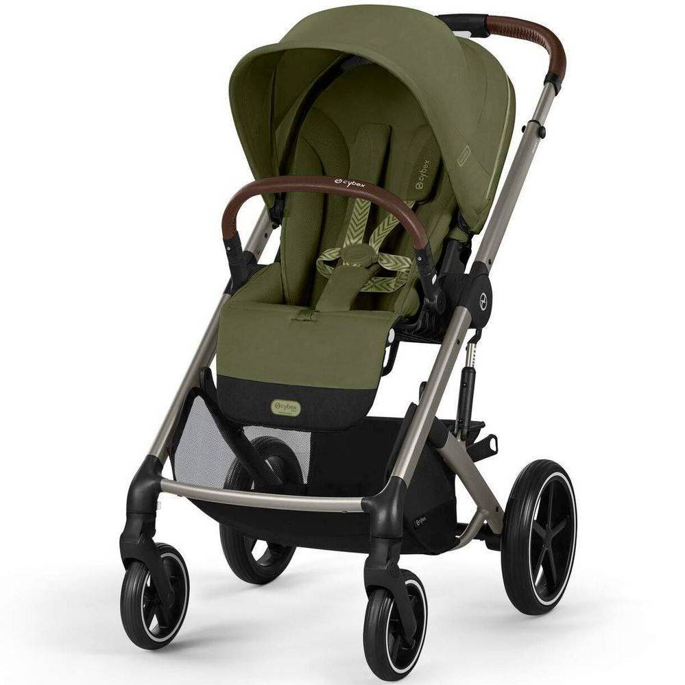 Коляска Cybex Balios S Lux Beige, зелена прогулянка перед