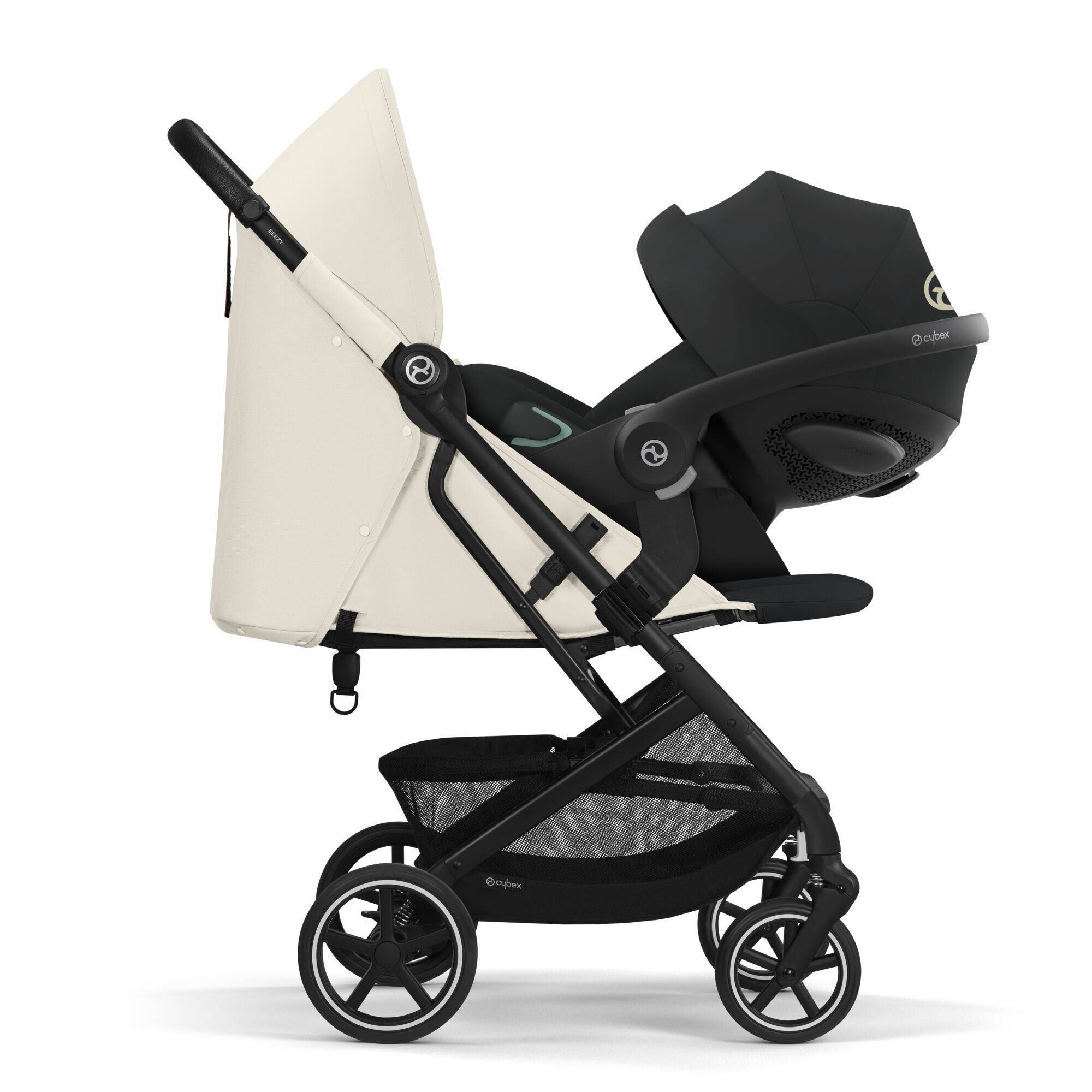 Коляска прогулянкова Cybex Beezy, біла адаптери