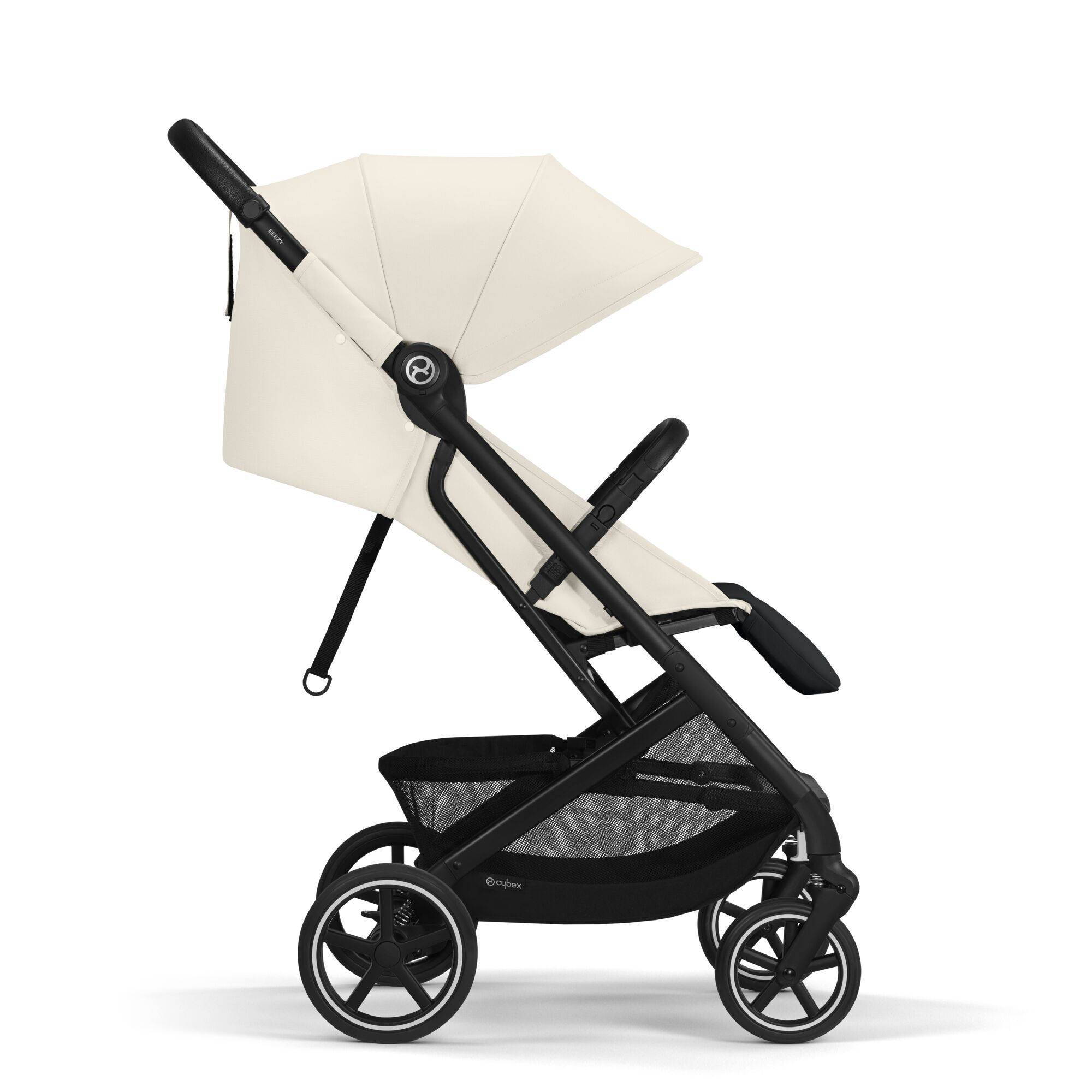 Коляска прогулянкова Cybex Beezy, біла бік кут