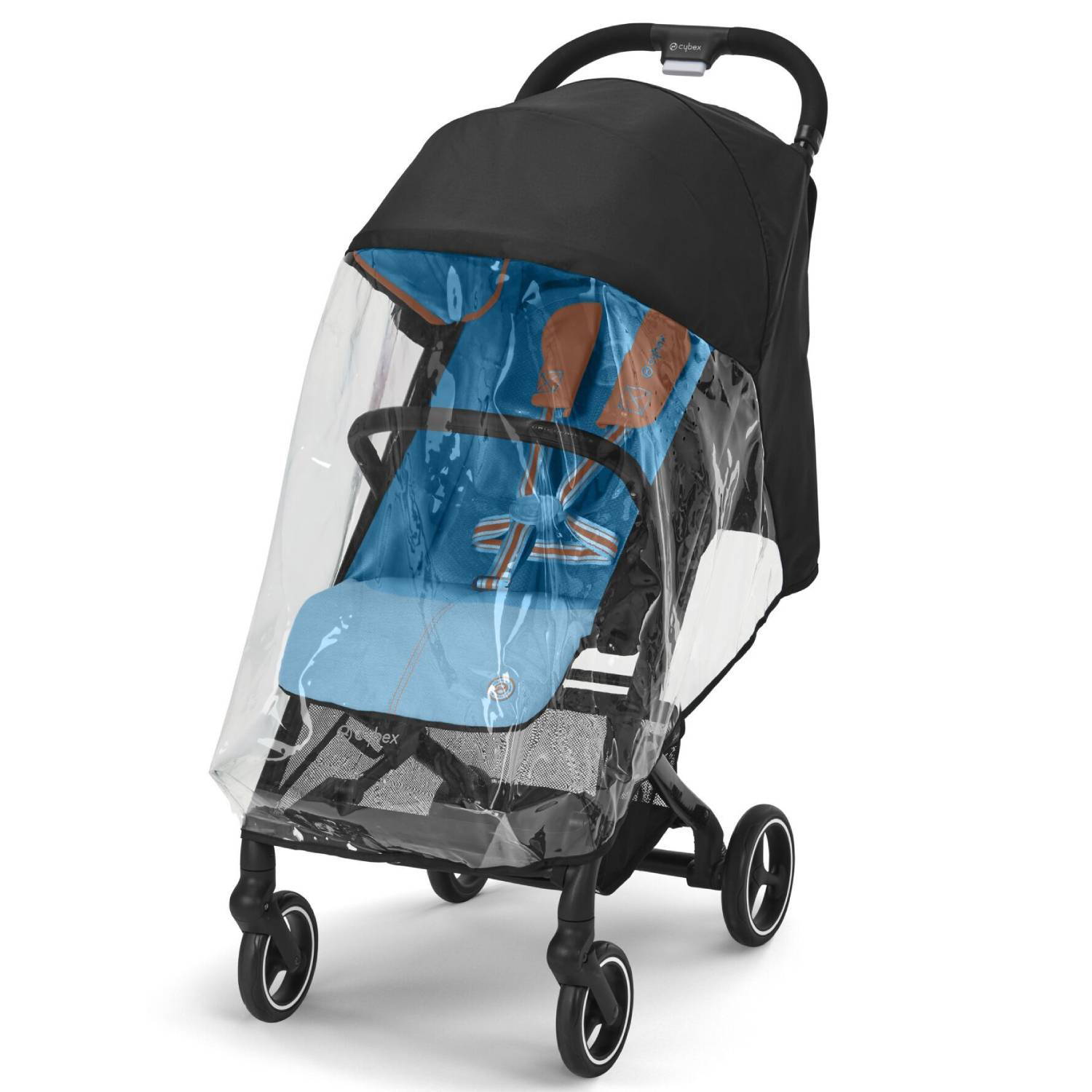 Коляска прогулянкова Cybex Beezy, чорна дощ