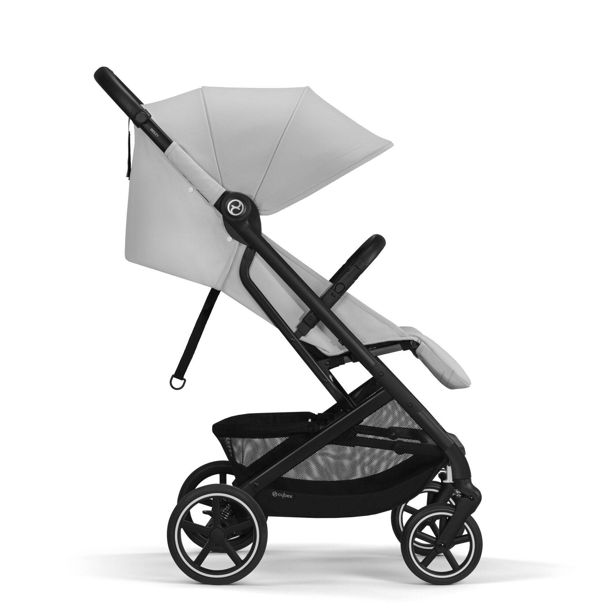 Коляска прогулянкова Cybex Beezy, сіра бік ремінь