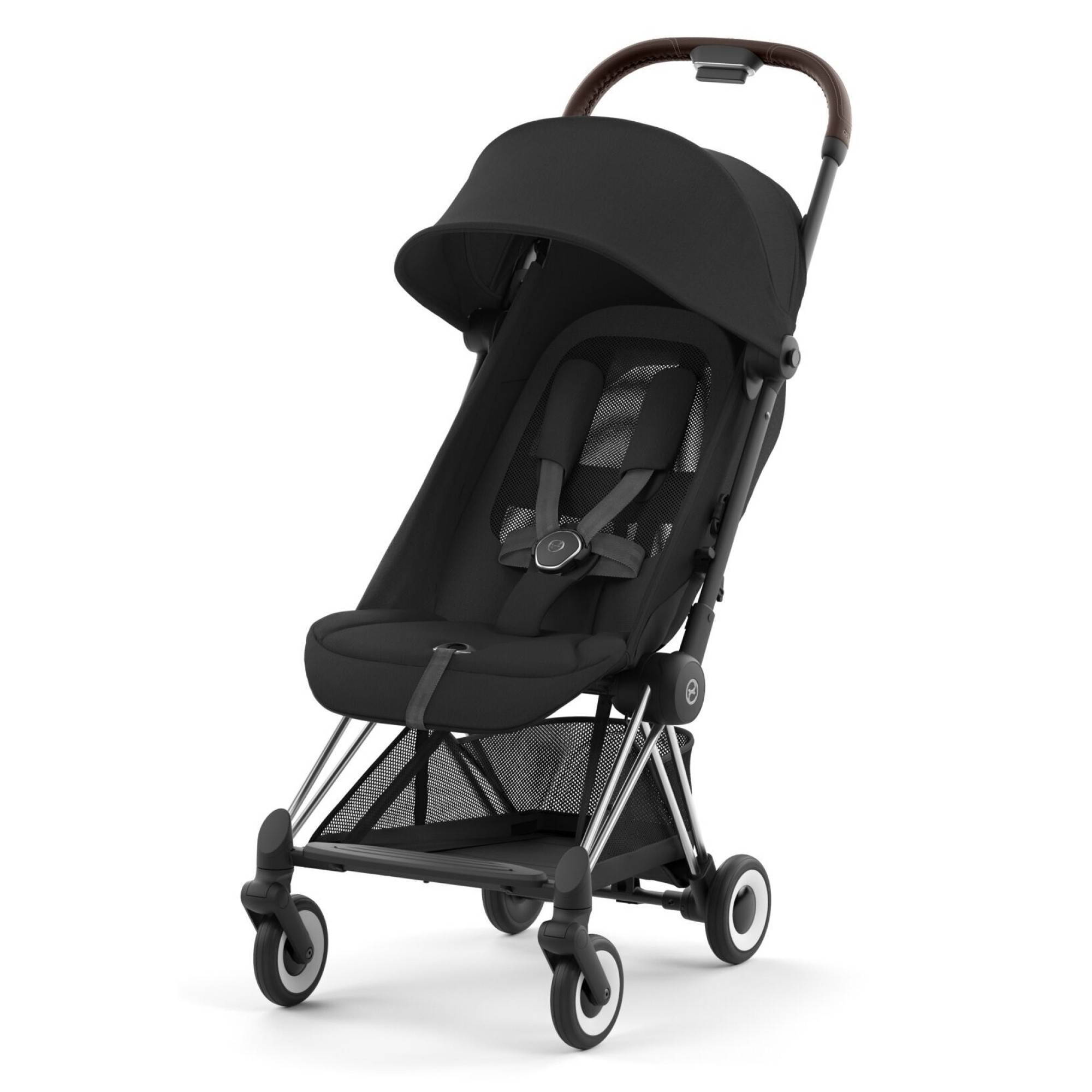 Коляска прогулянкова Cybex Coya Chrome, чорна сітка