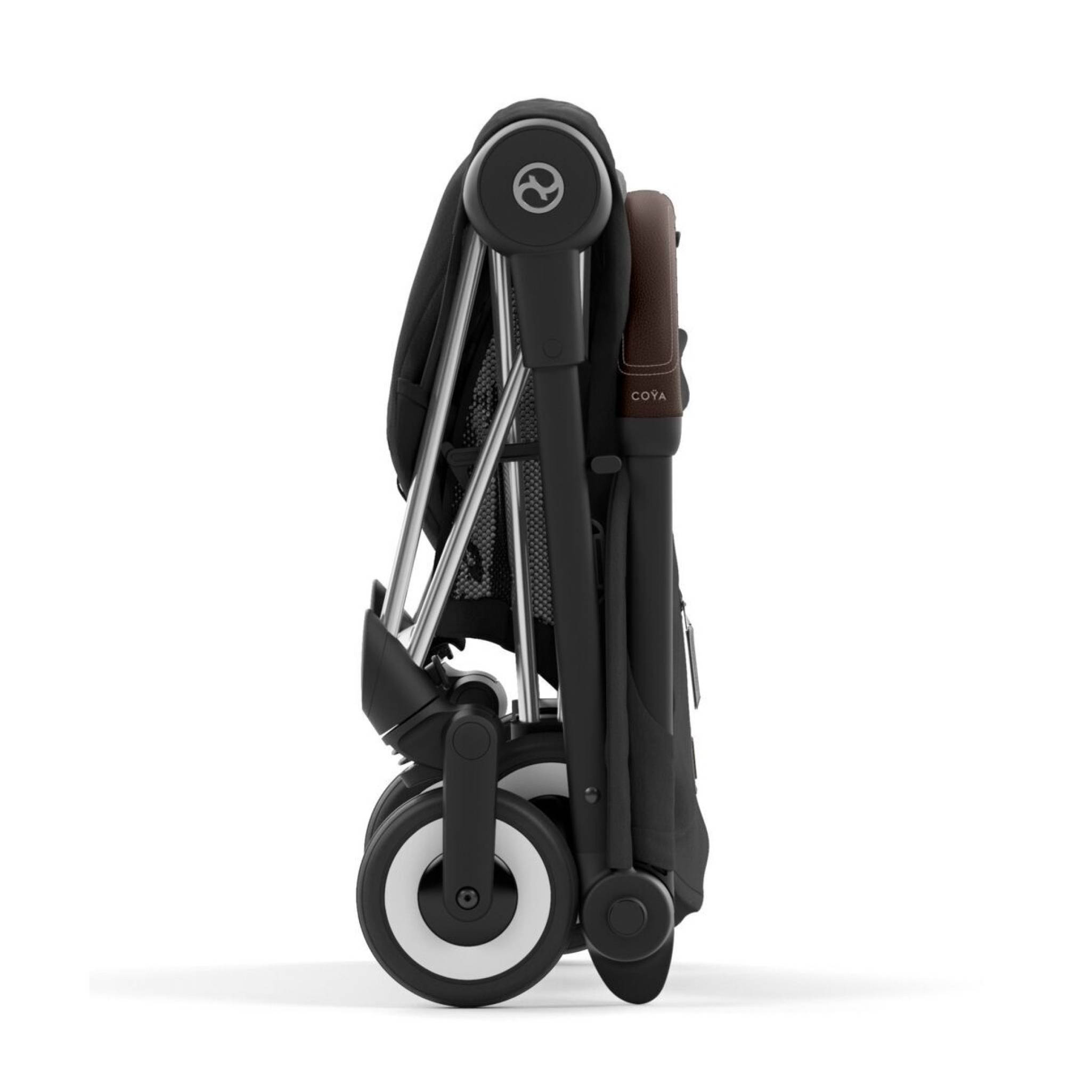 Коляска прогулянкова Cybex Coya Chrome, чорна складена