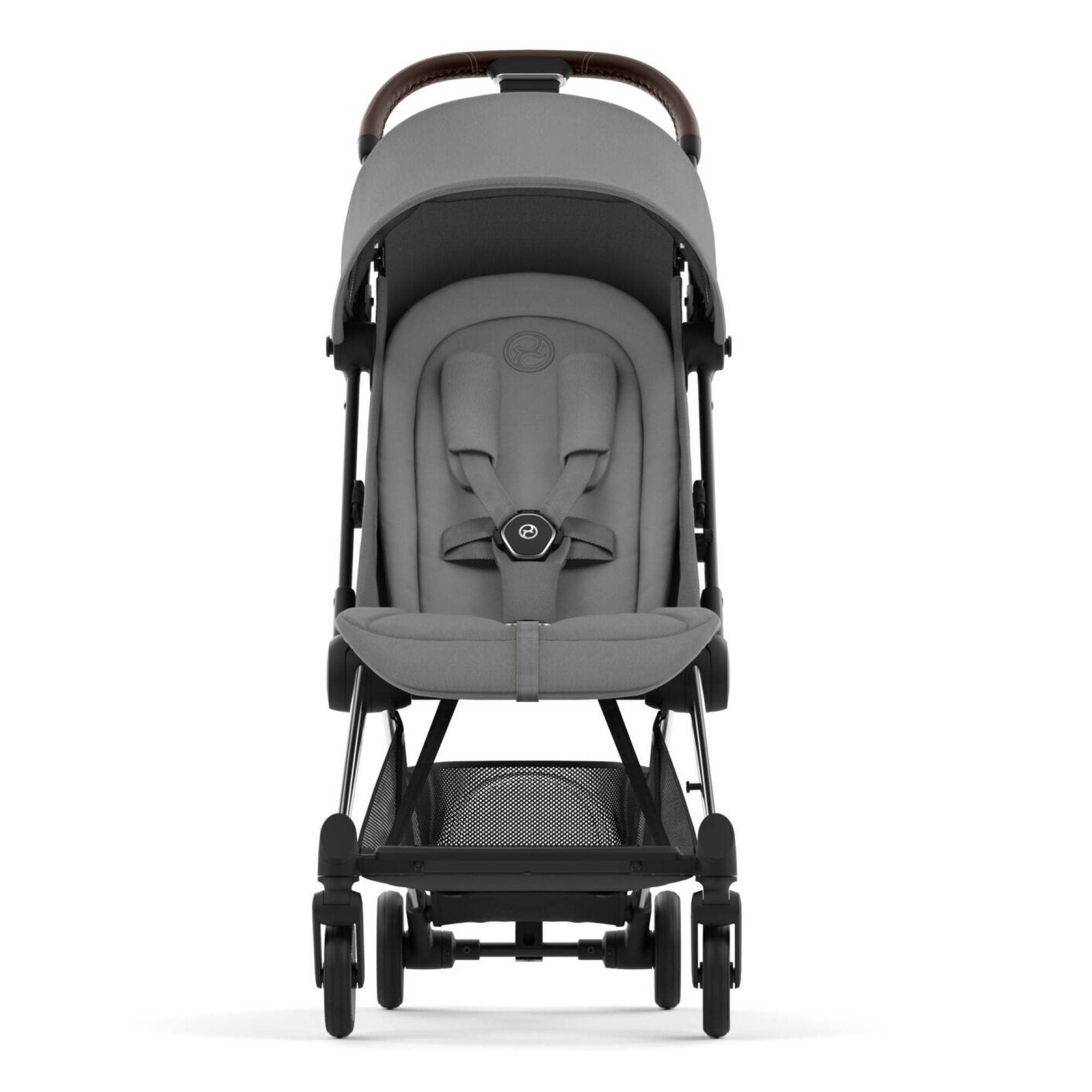 Коляска прогулянкова Cybex Coya Chrome, сіра прямо|