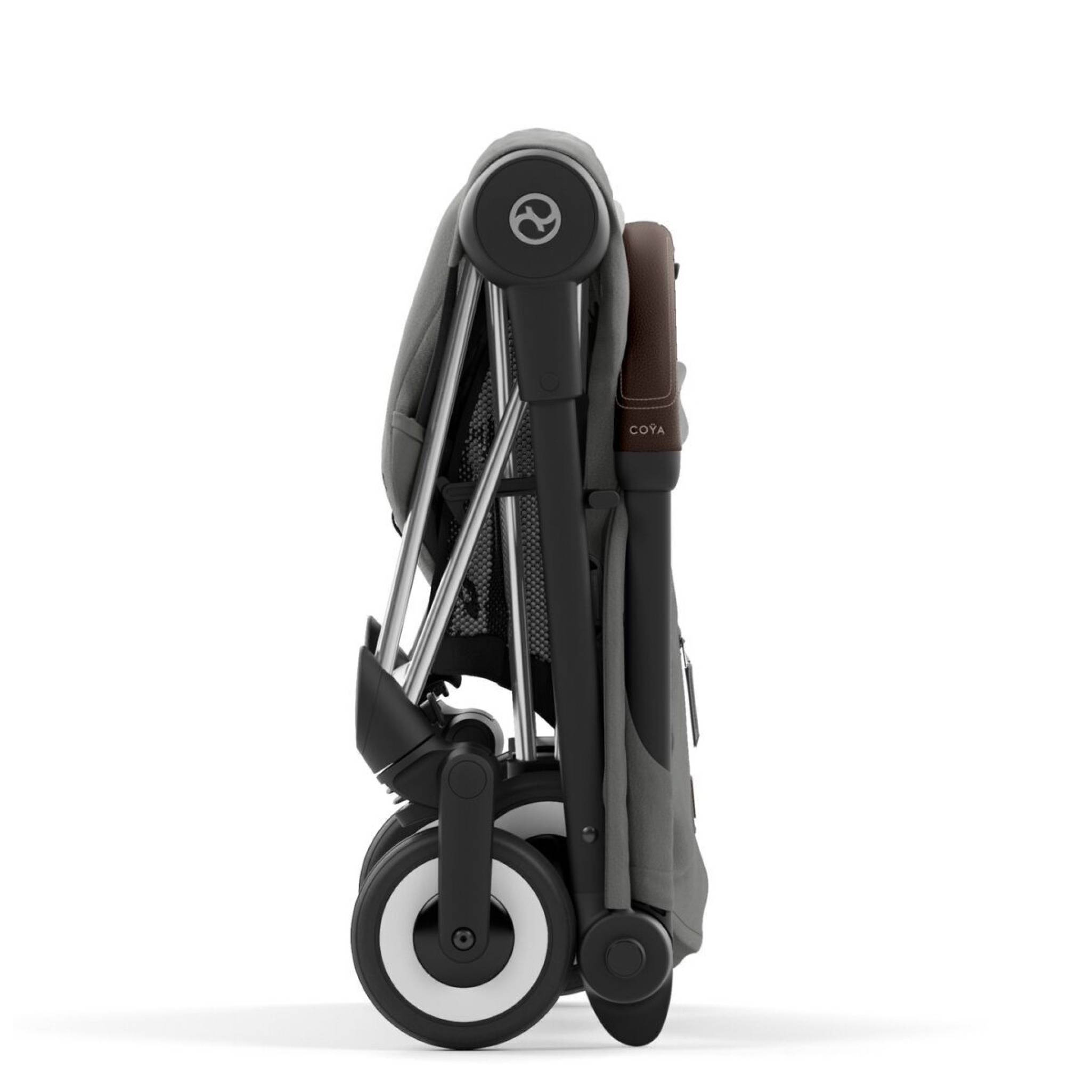 Коляска прогулянкова Cybex Coya Chrome, сіра складена|