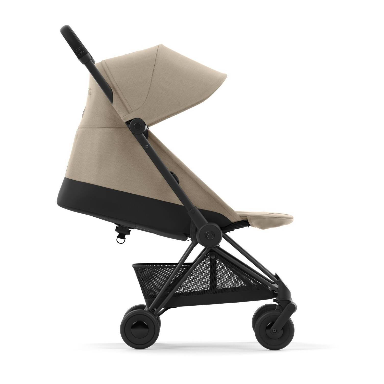 Коляска прогулянкова Cybex Coya Matt Black, бежева бік рівні