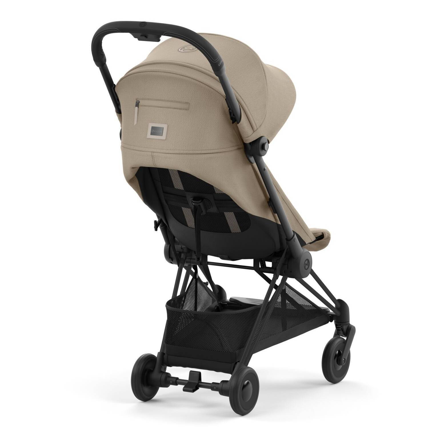 Коляска прогулянкова Cybex Coya Matt Black, бежева ручка