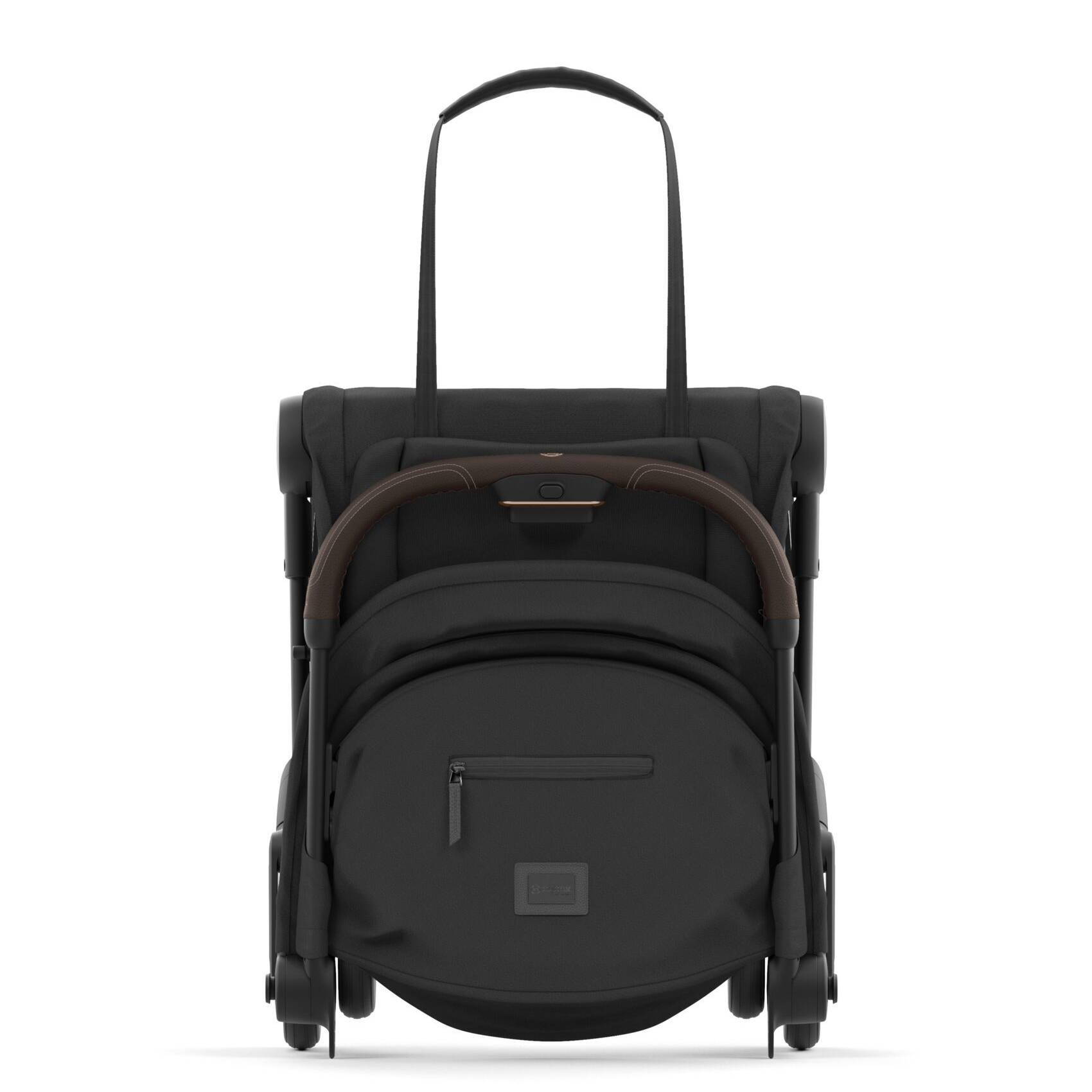 Коляска прогулянкова Cybex Coya Matt Black, чорна перед складена