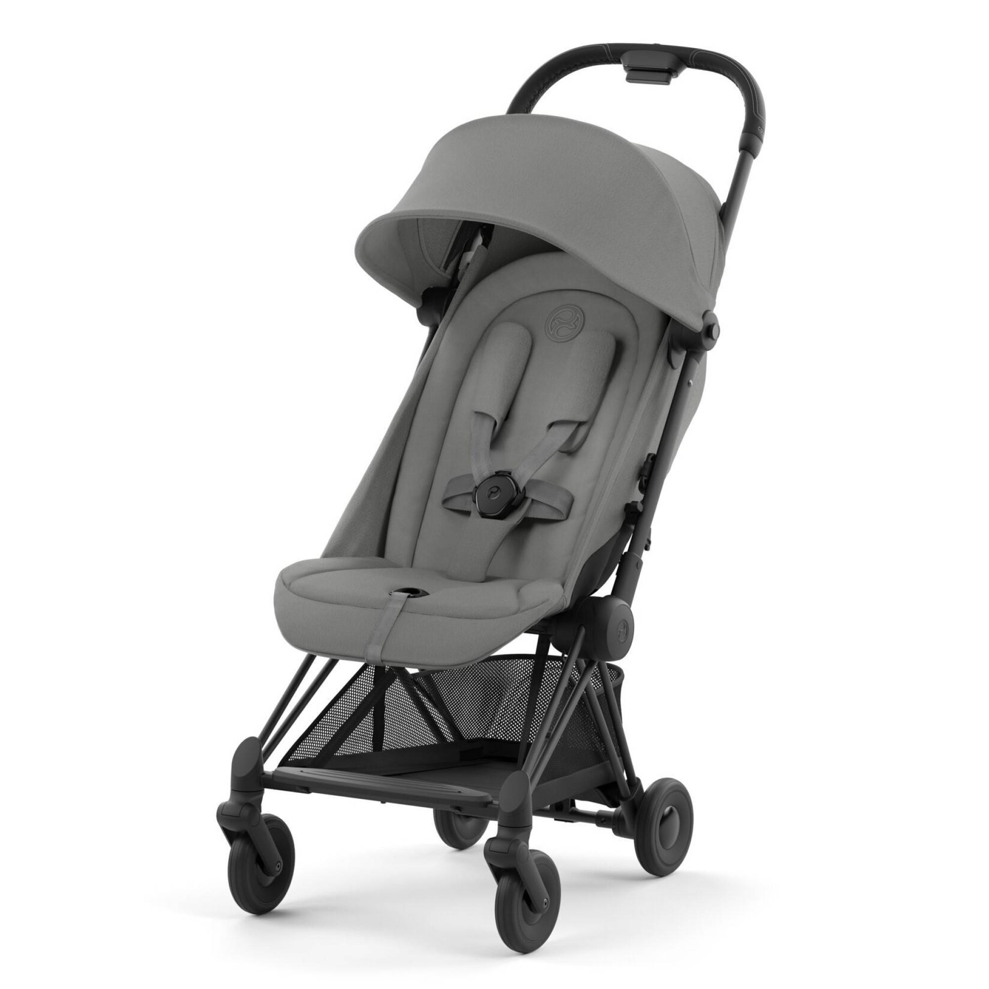 Коляска прогулочная Cybex Coya Matt Black, серая