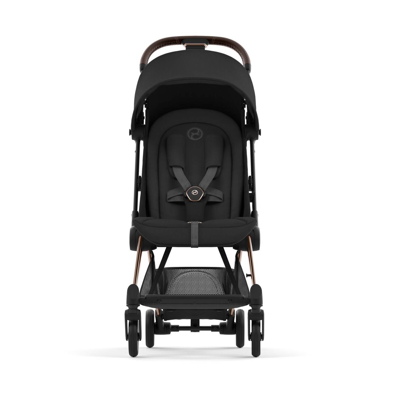 Коляска прогулянкова Cybex Coya Rose Gold, чорна перед