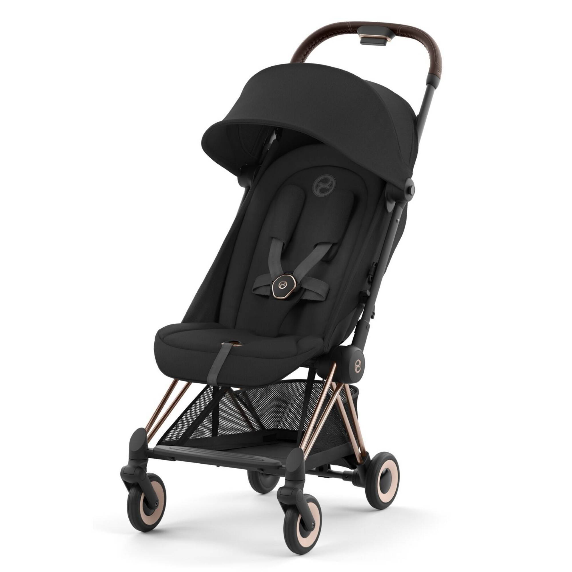Коляска прогулянкова Cybex Coya Rose Gold, чорна